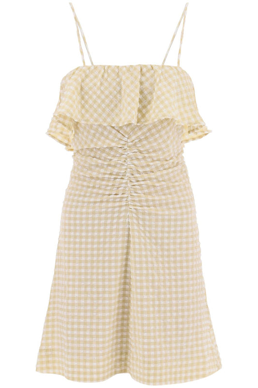 gingham motif dress