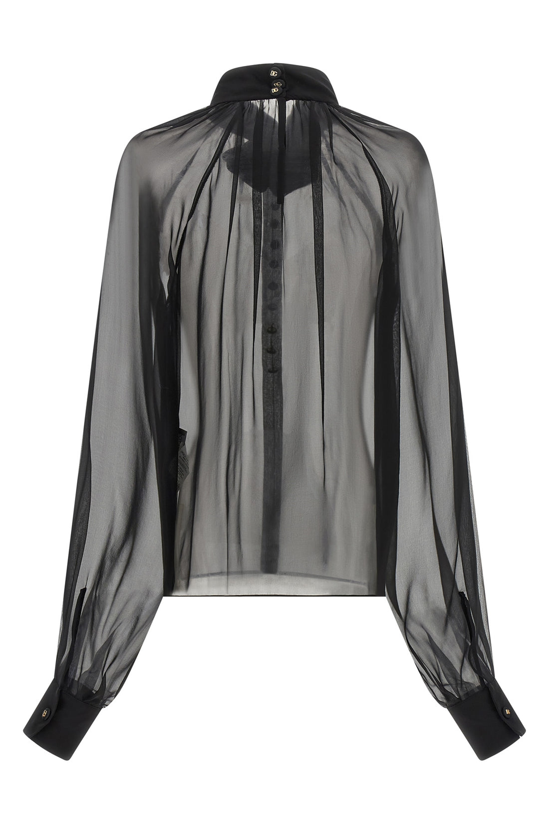 DOLCE &amp; GABBANA 38 the dolce &amp; gabbana blouse in silk chiffon stands out for its fluid and transpar