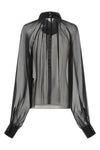 the dolce & gabbana blouse in silk chiffon stands out for its fluid and transpar