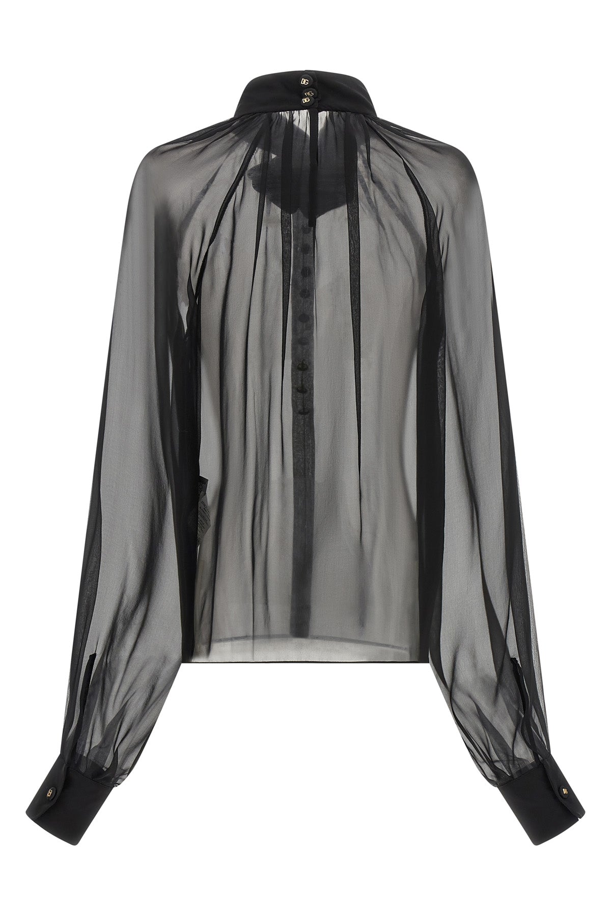 the dolce & gabbana blouse in silk chiffon stands out for its fluid and transpar