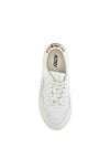 medalist platform leather sneakers