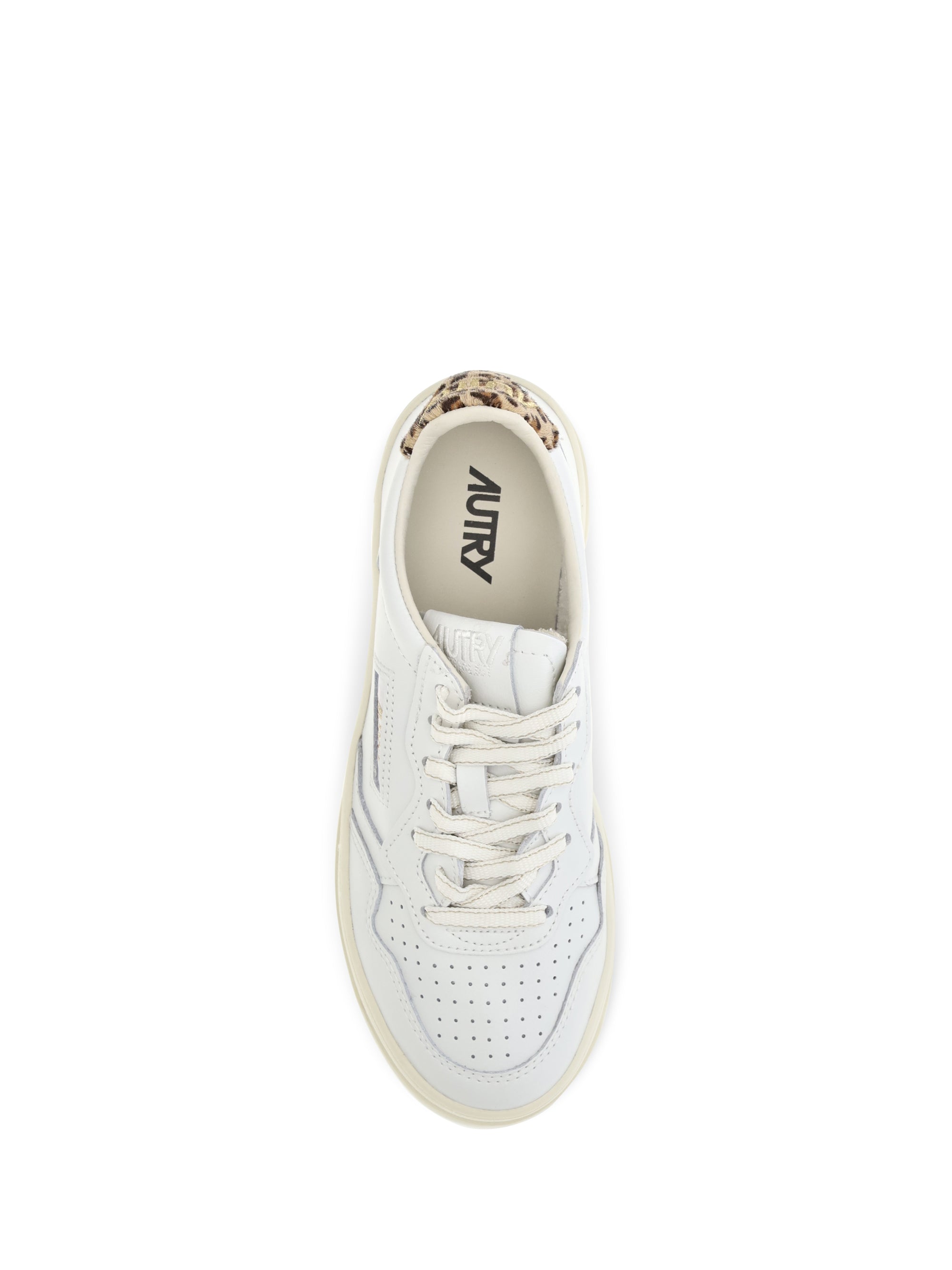 medalist platform leather sneakers