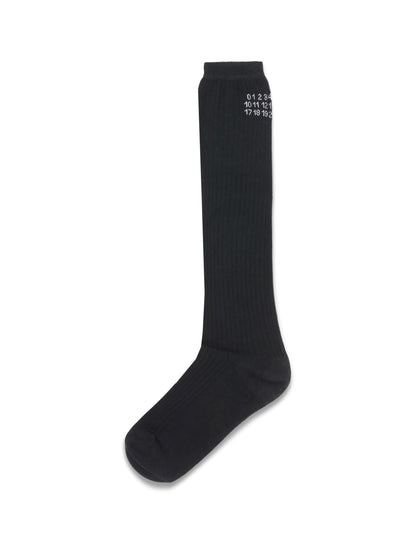 MM6 S stretch viscose blend socks