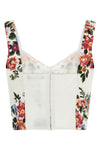 all over mazzo di fiori print cotton top