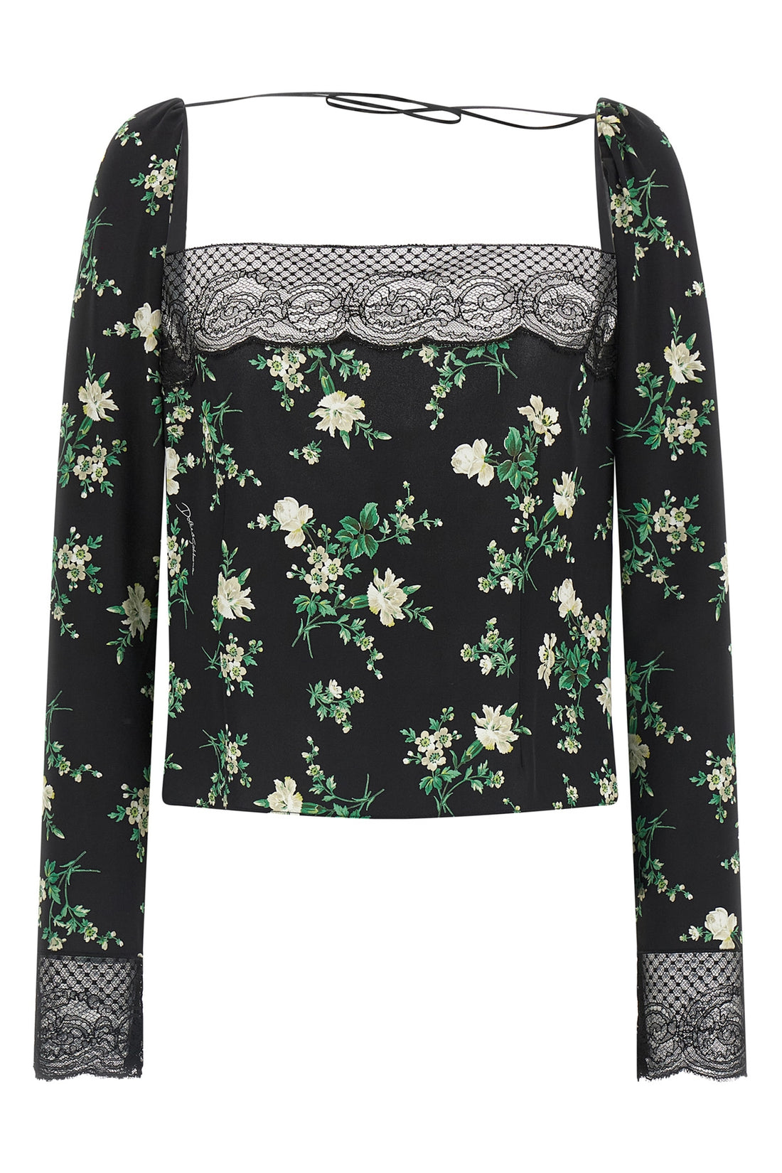 DOLCE &amp; GABBANA 42 top in silk blend