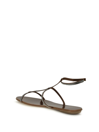 PEDRO GARCIA 36 rhinestone sandals