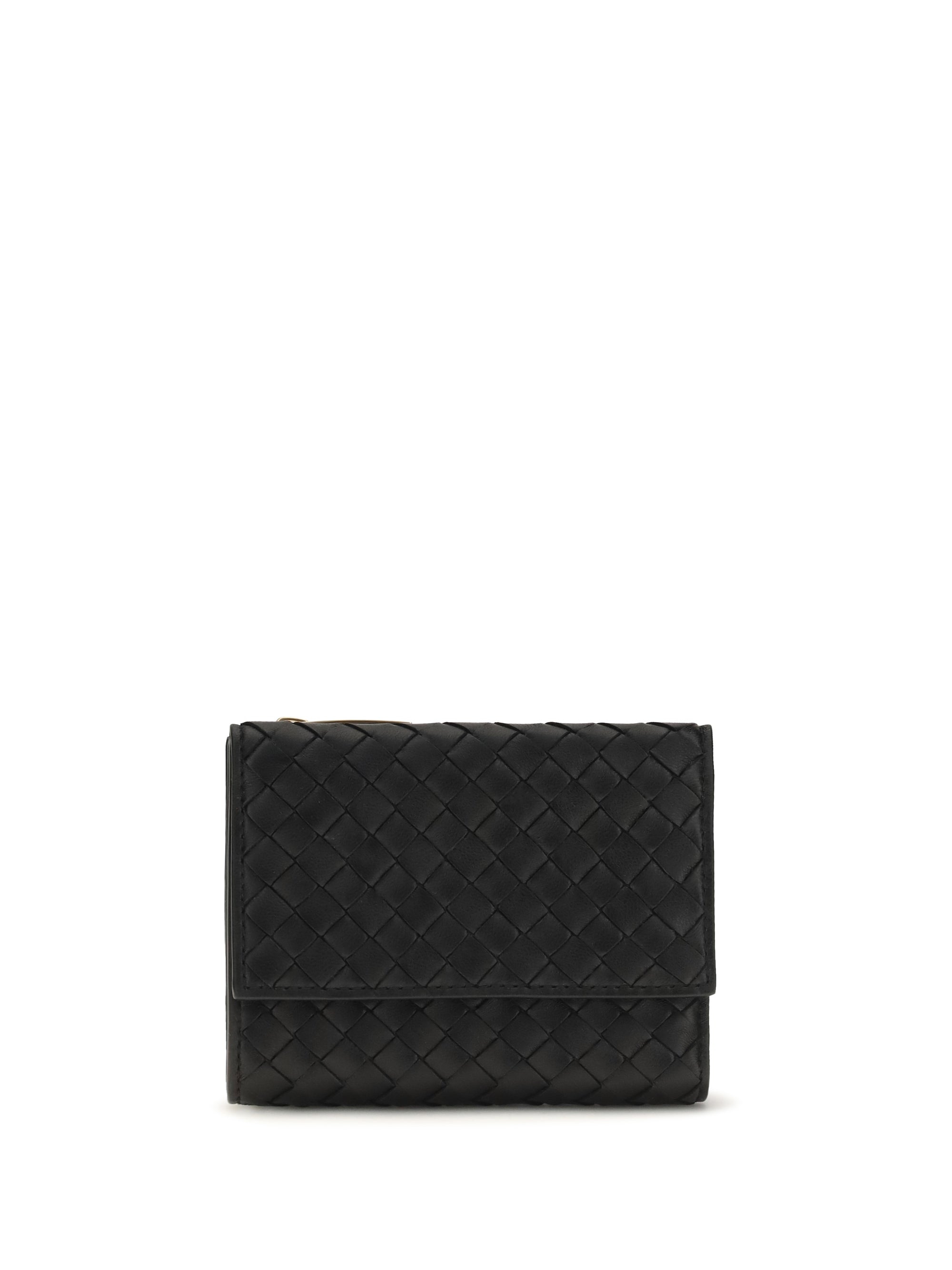 intrecciato trifold wallet