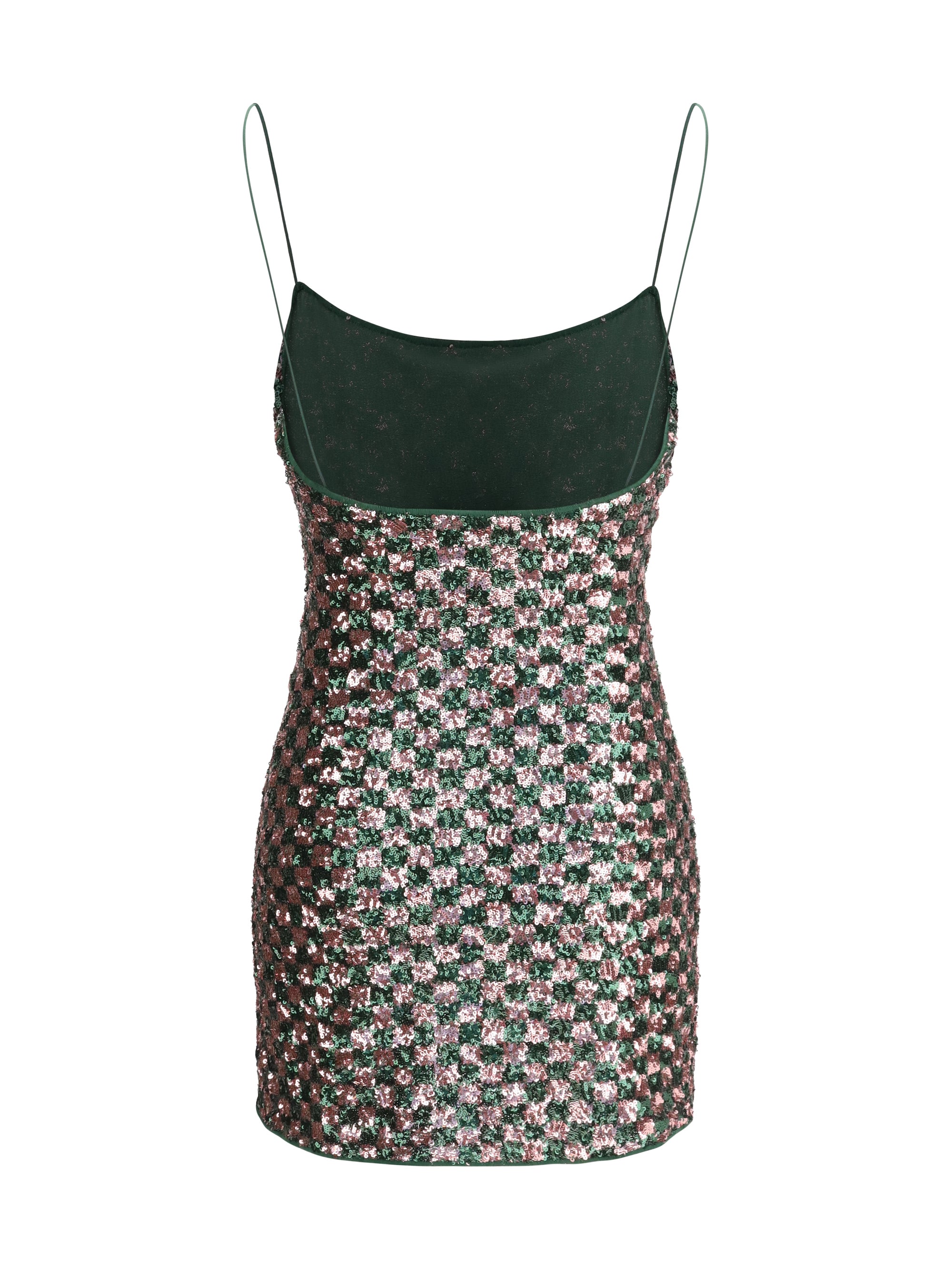 sequins chess mini dress