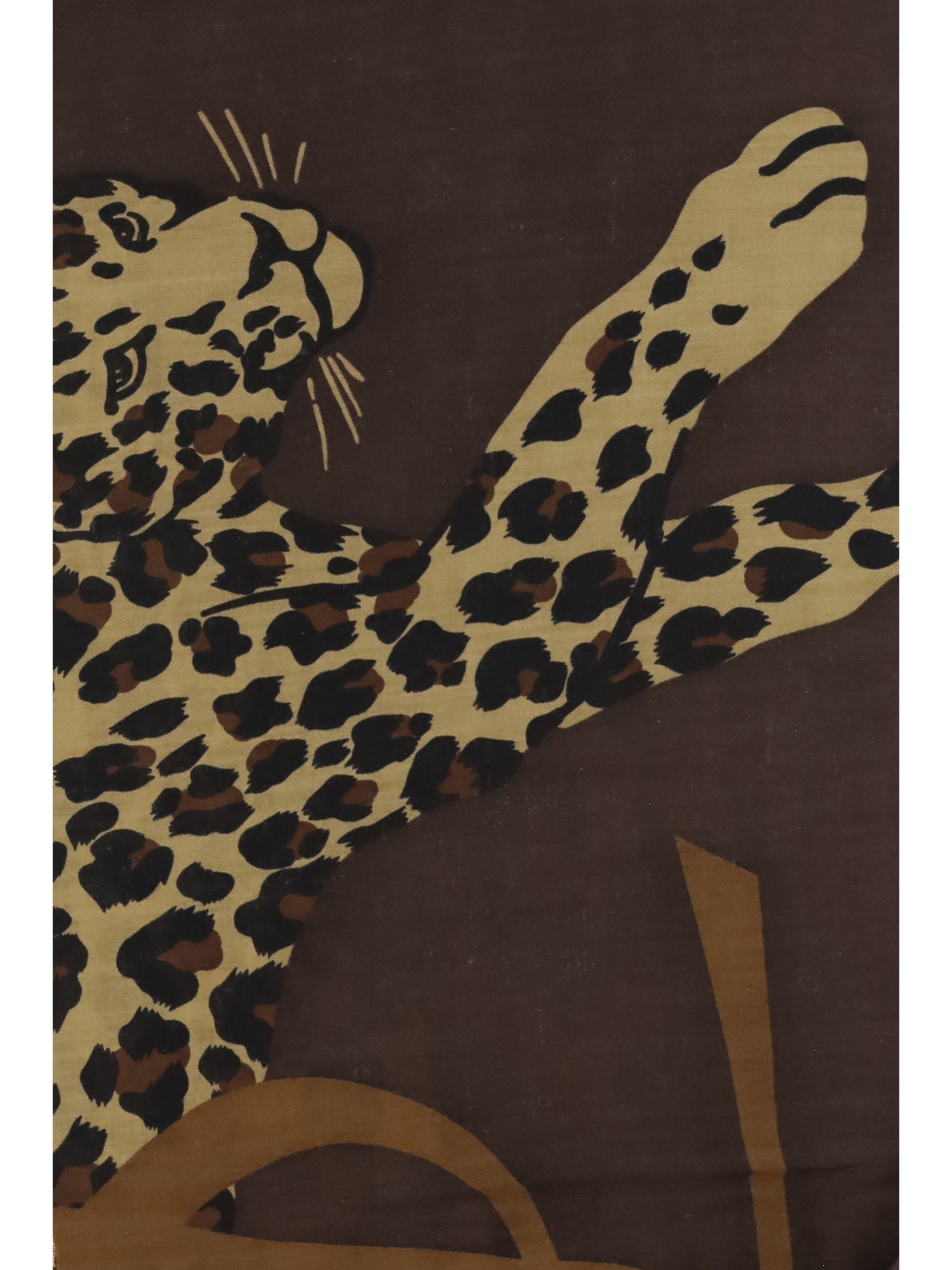 SAINT LAURENT OS grand carre leopard