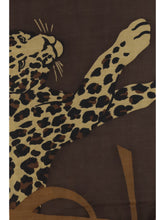 SAINT LAURENT OS grand carre leopard