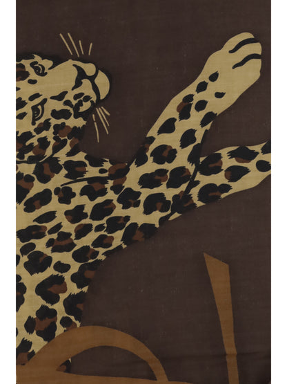 SAINT LAURENT OS grand carre leopard