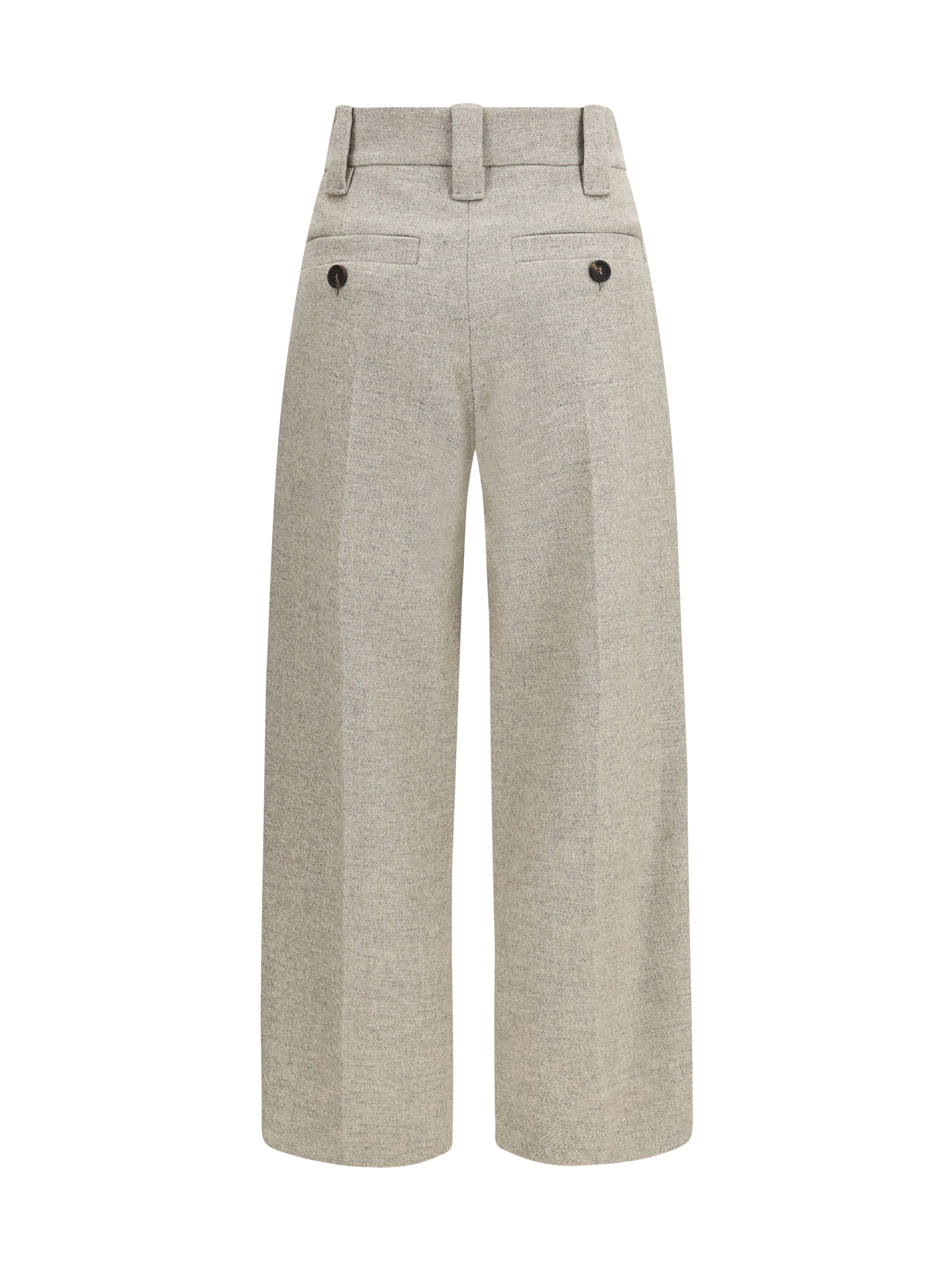 high-waisted pleated pants