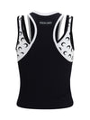 layered cotton jersey tank top