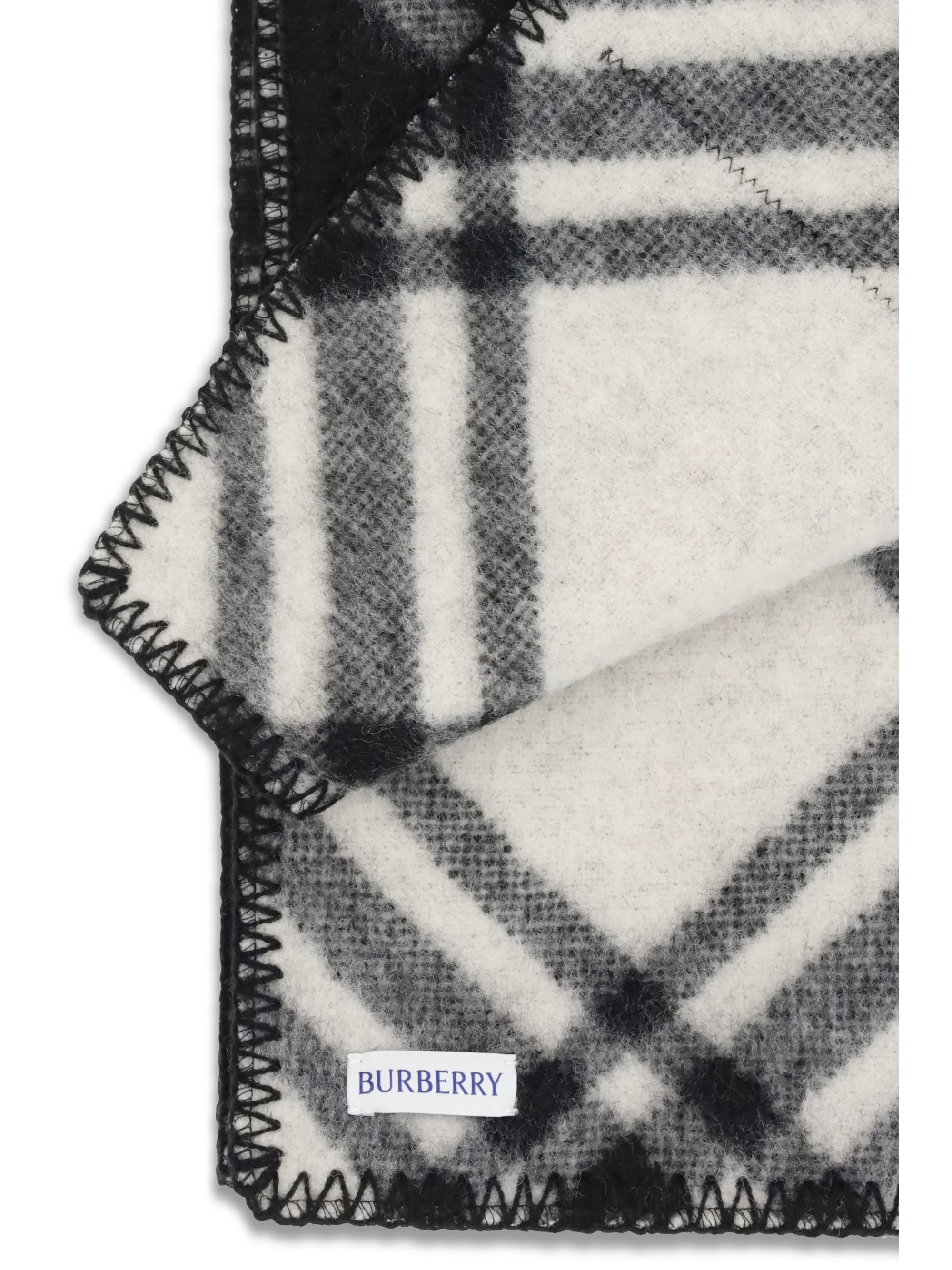 wool check scarf