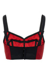 the dolce & gabbana top bustier respects a rigorous sartorial construction