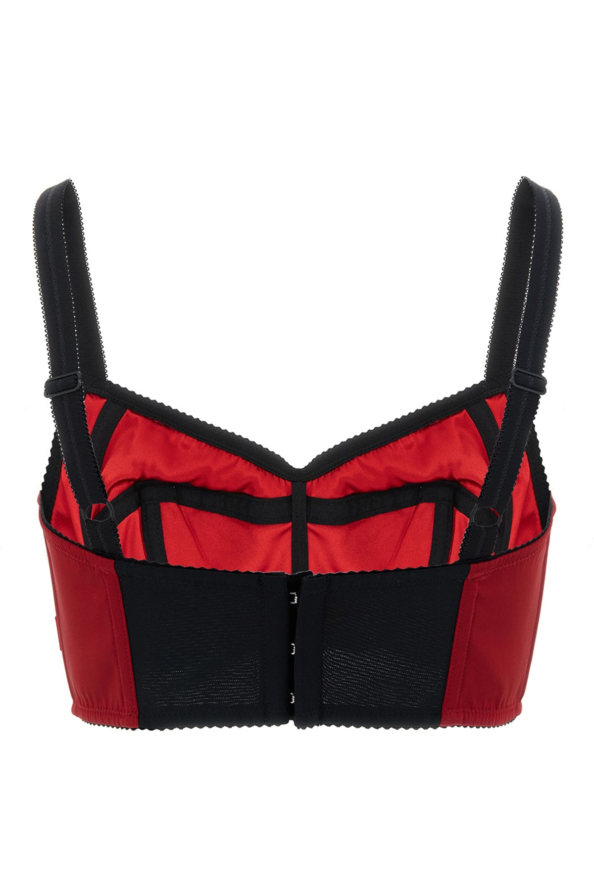 the dolce & gabbana top bustier respects a rigorous sartorial construction