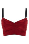 the dolce & gabbana top bustier respects a rigorous sartorial construction