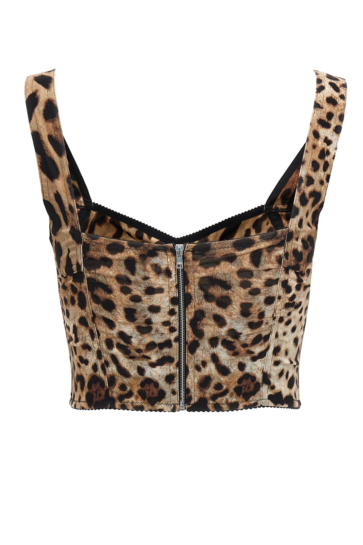 leopardo print marshal bustier top
