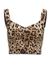 leopardo print marshal bustier top
