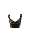 leopard print bustier top