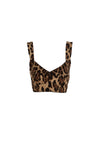 leopard print bustier top