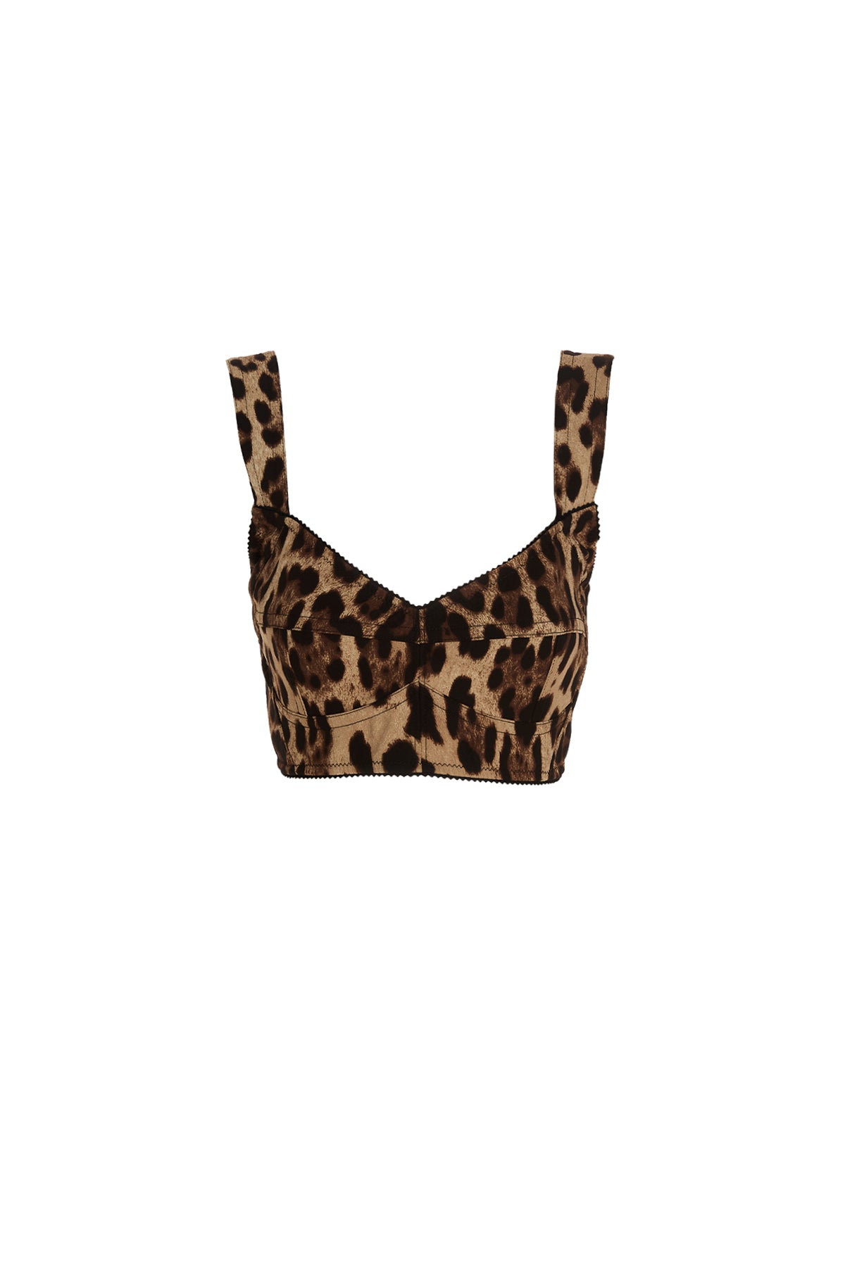 leopard print bustier top