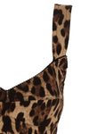 leopard print bustier top