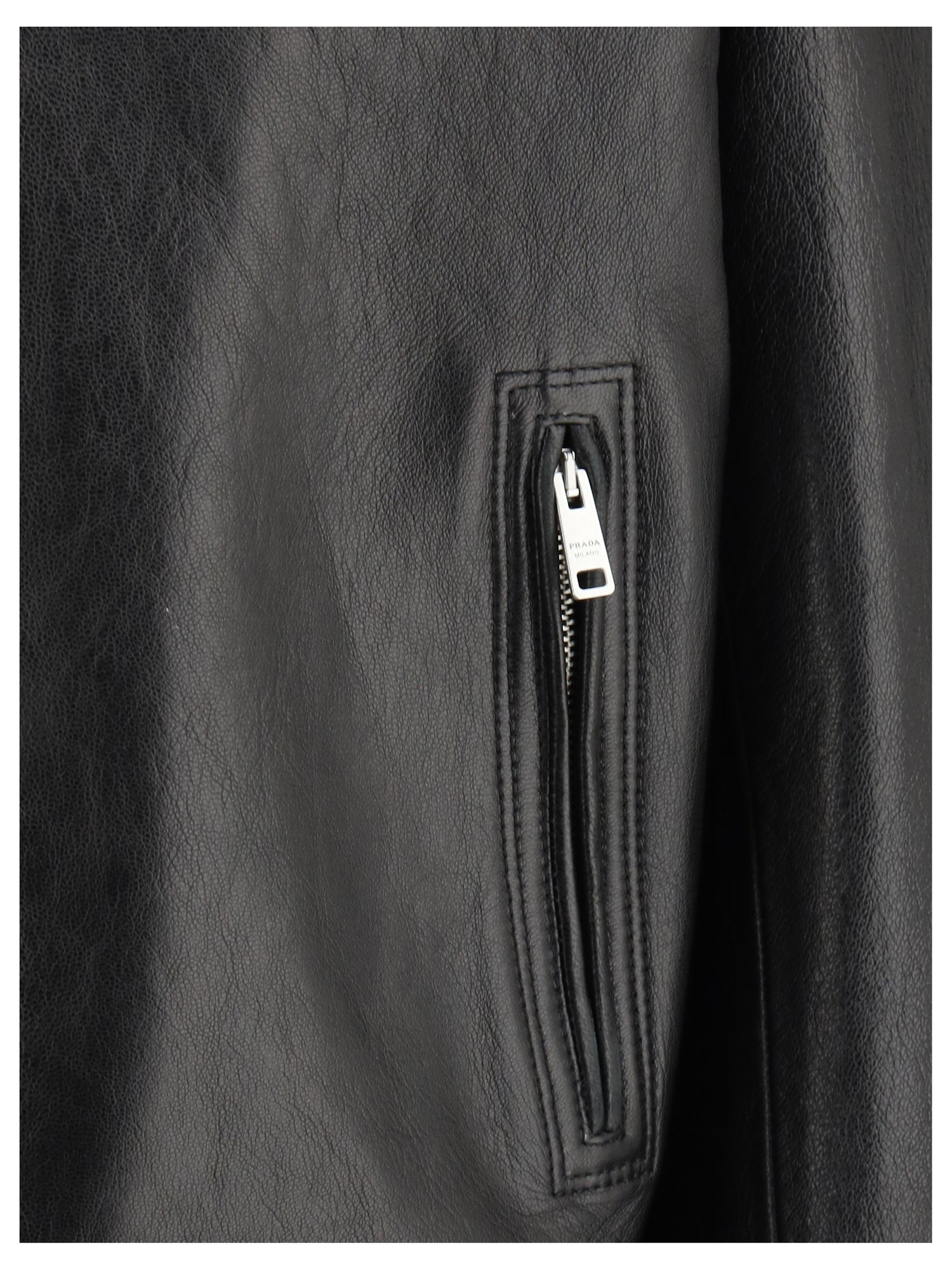 PRADA 40 biker leather jacket