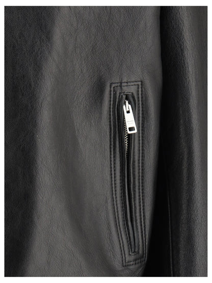 PRADA 40 biker leather jacket