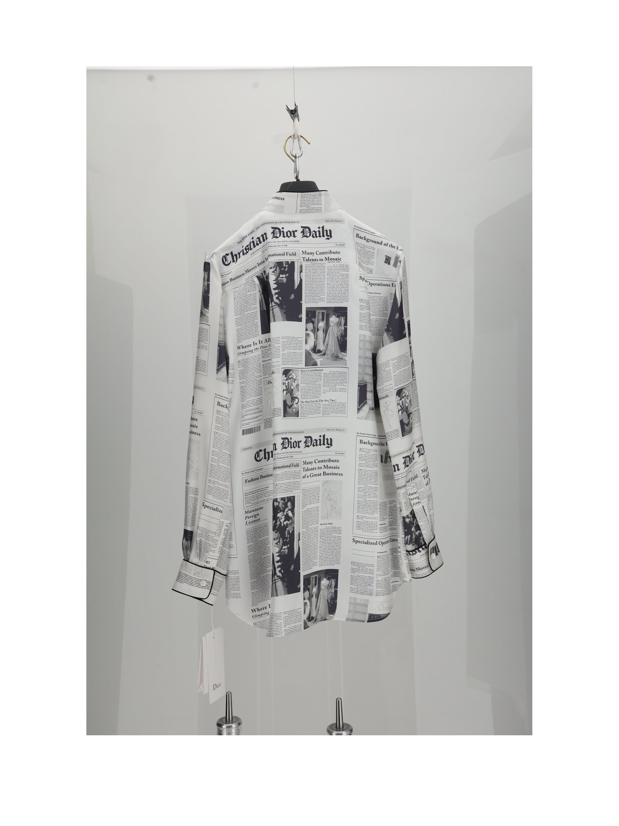 camicia stampa giornale