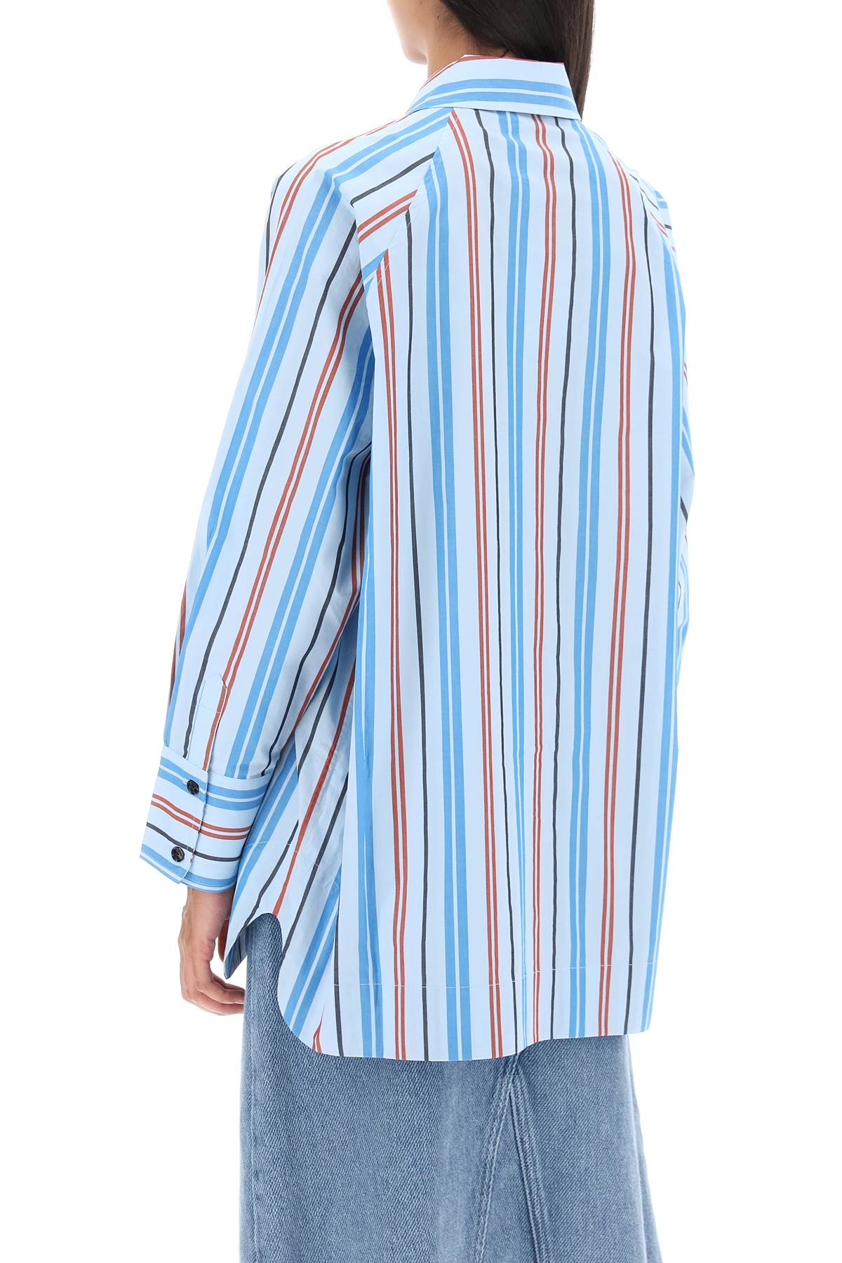 oversized striped shirt