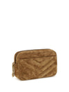 camera loulou matelassé suede shoulder bag