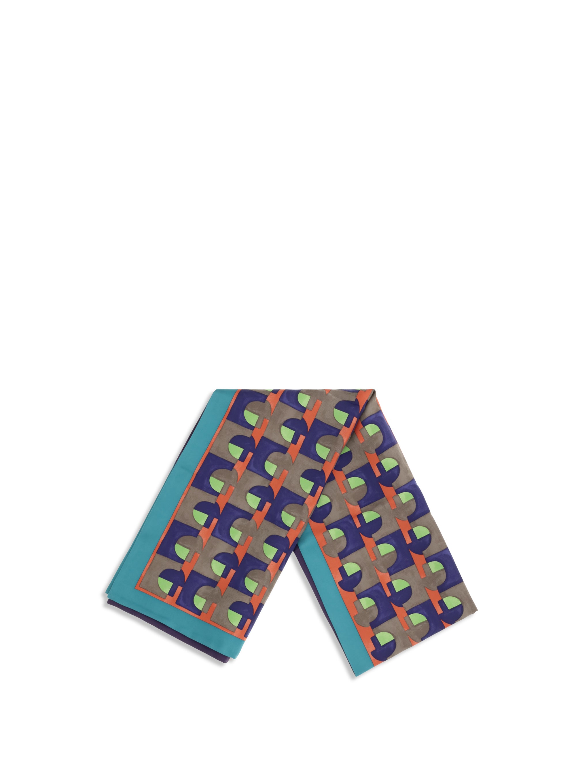 geometric print scarf