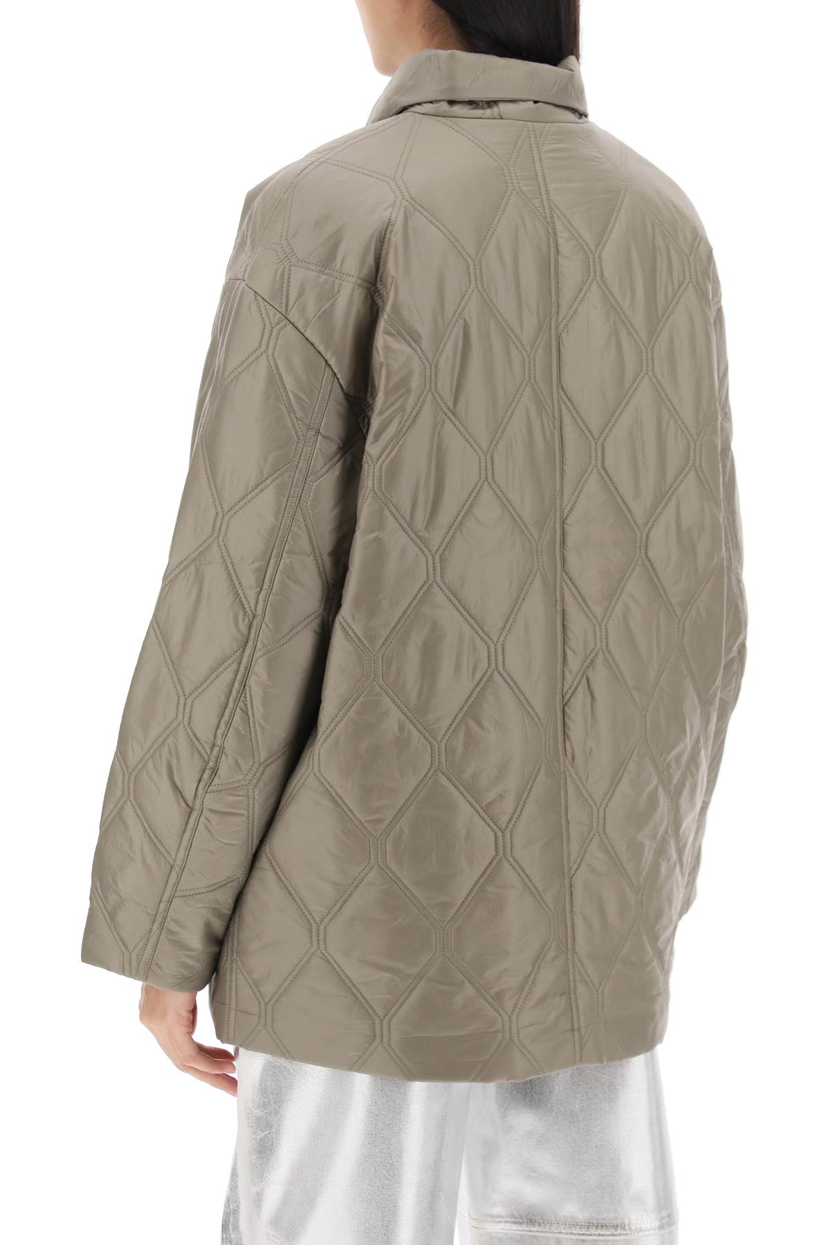 quilted oversized coat