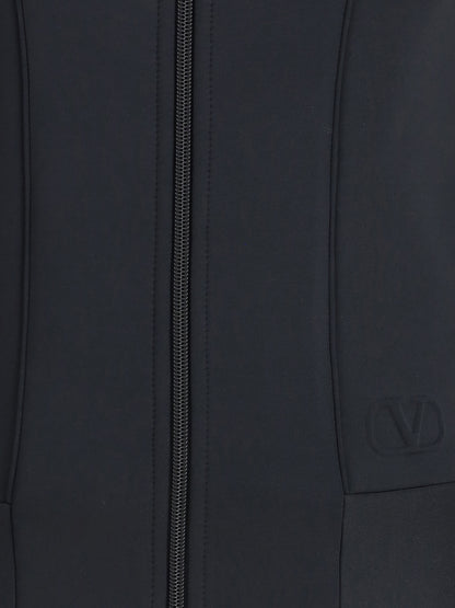 VALENTINO M structured technical jersey sweatshirt