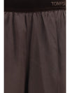 stretch silk satin pants