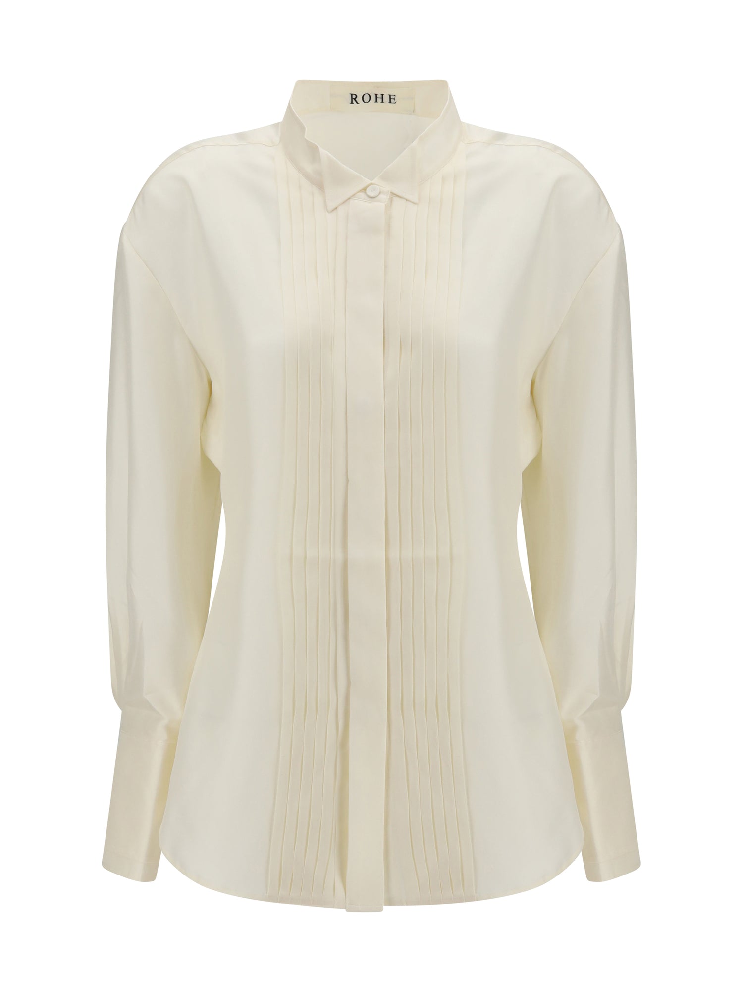 ROHE 36 shaped silk tuxedo shirt