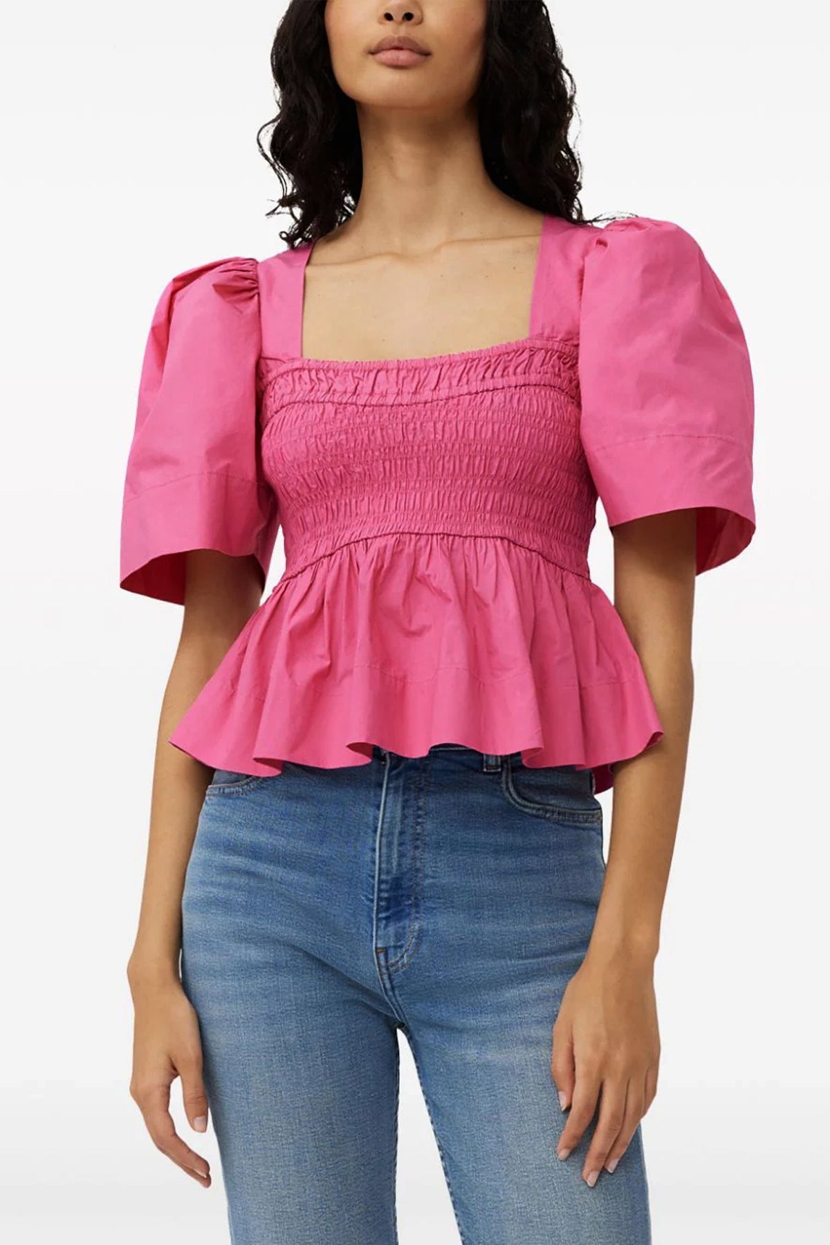 cotton poplin crop top