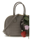 toast crocodile-effect leather handbag