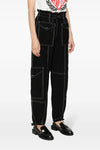 light slub pocket viscose blend pants