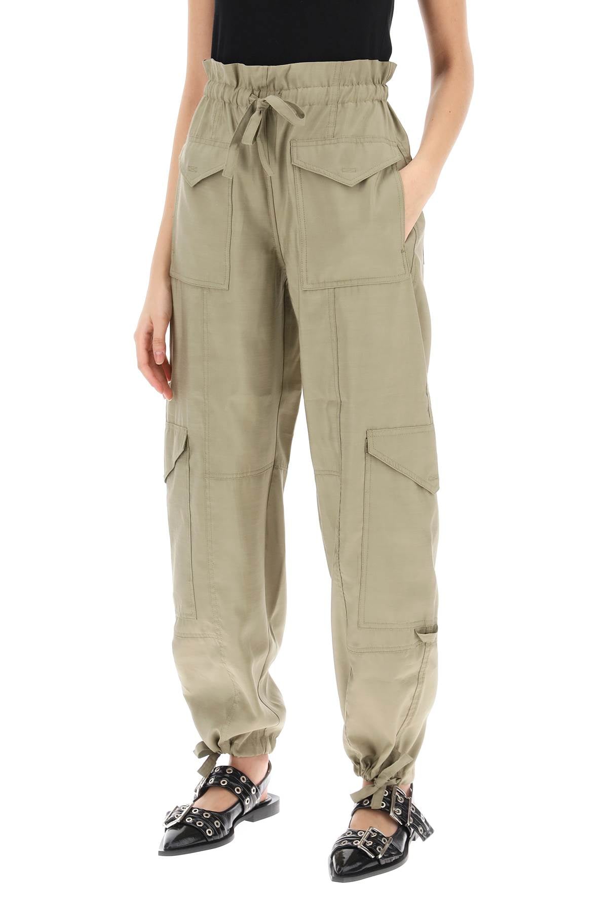 light slub pants