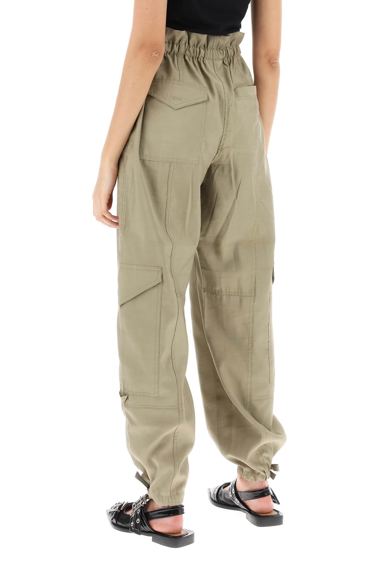 light slub pants