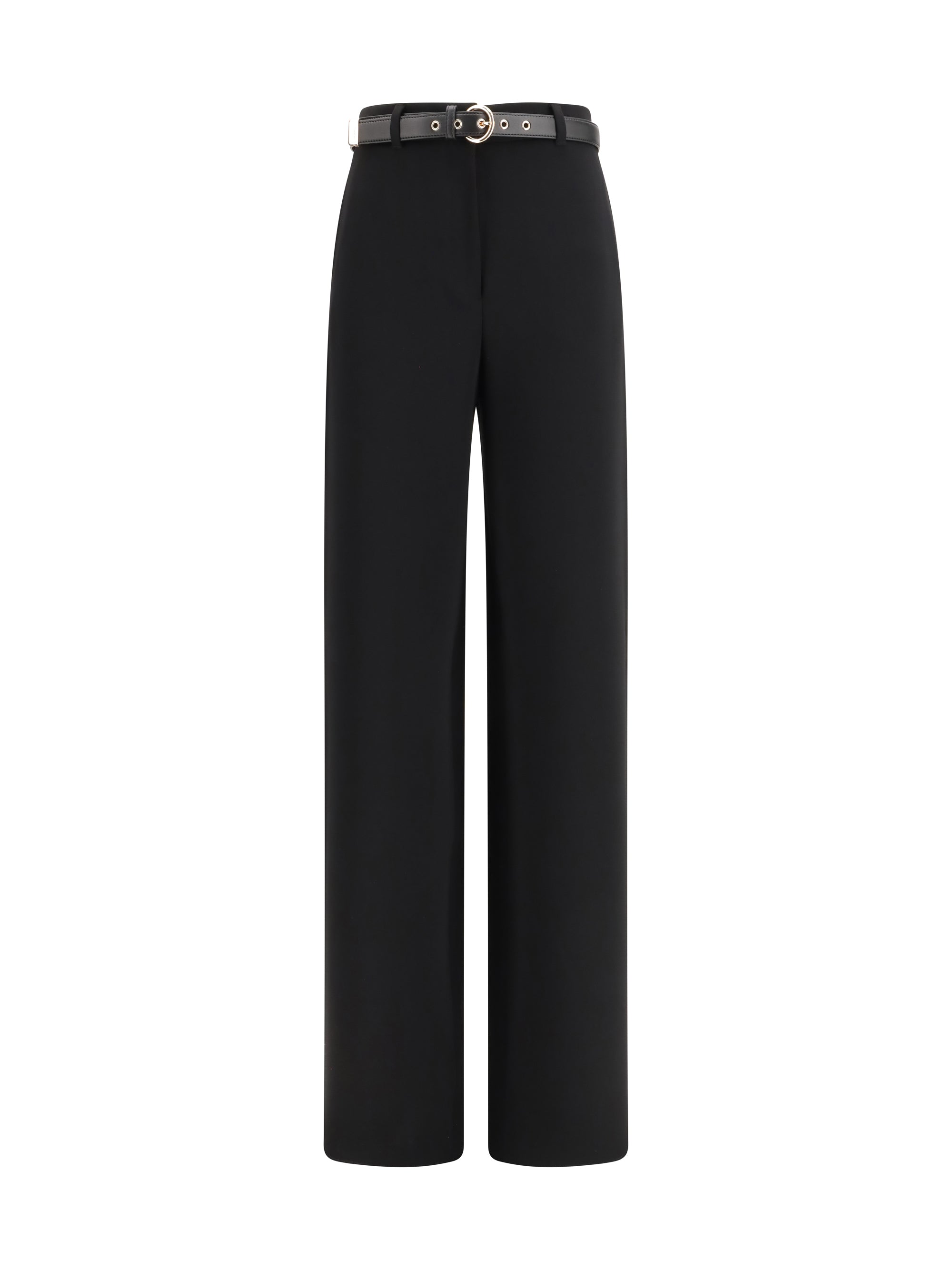elegant pants with belt