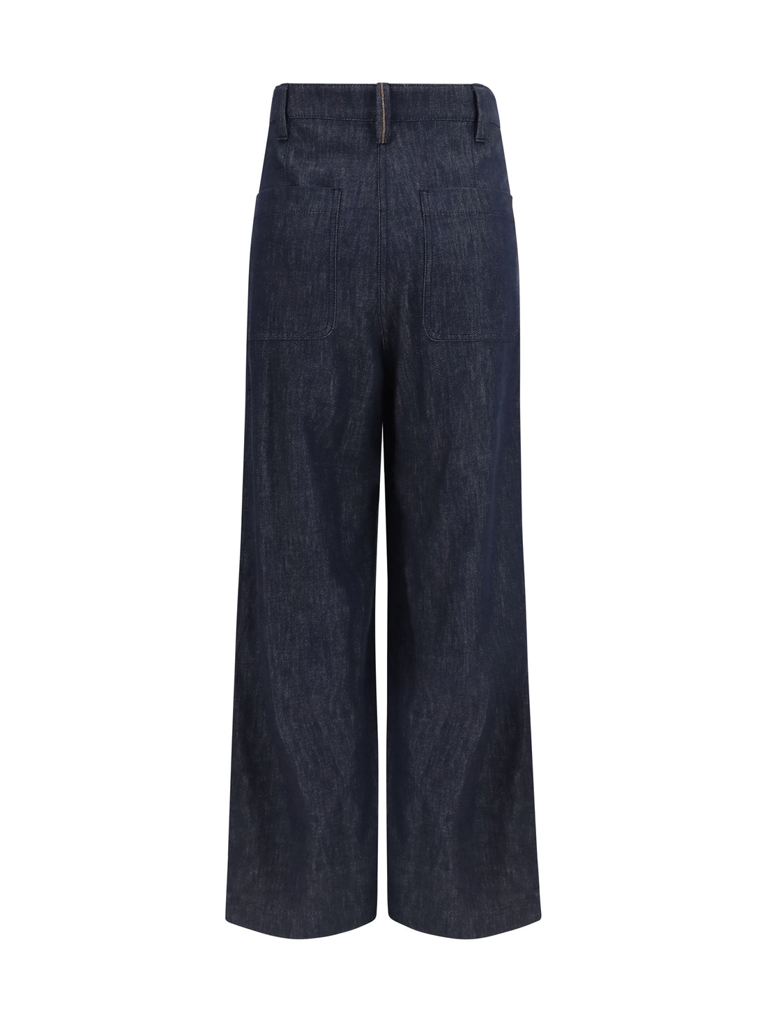 BRUNELLO CUCINELLI 40 denim effect twill wide pants