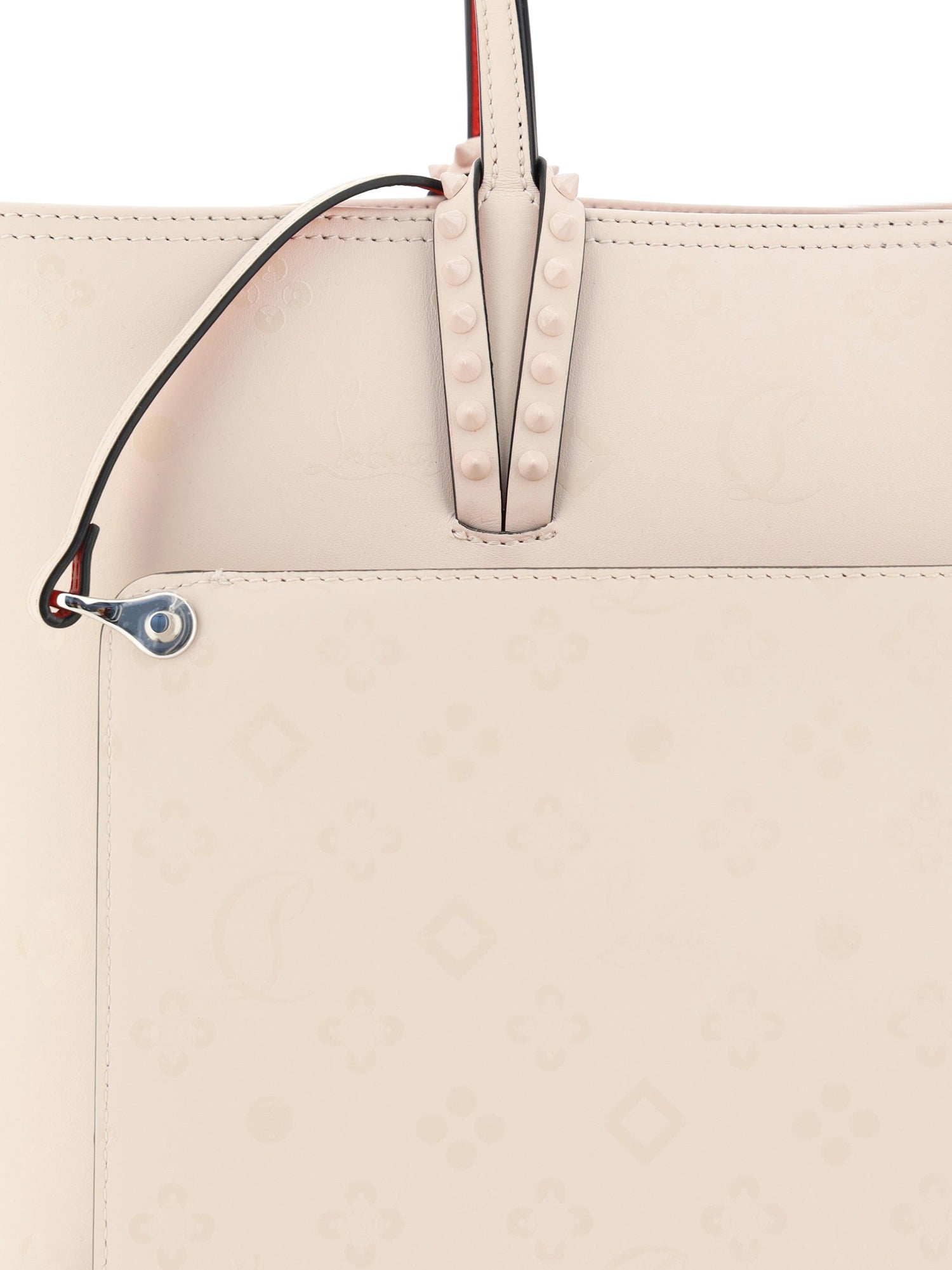 Cabata Small Loubinthesky Beige Leather Tote