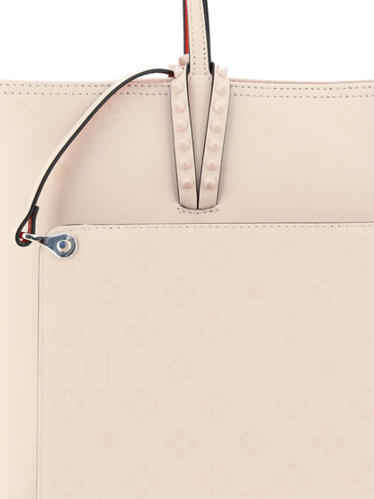 Cabata Small Loubinthesky Beige Leather Tote