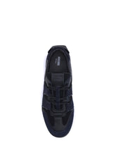 MOSCHINO 40 leather and mesh sneakers