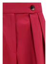 wide pleated pants in washed cotton and acetate