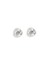 silver knot earrings