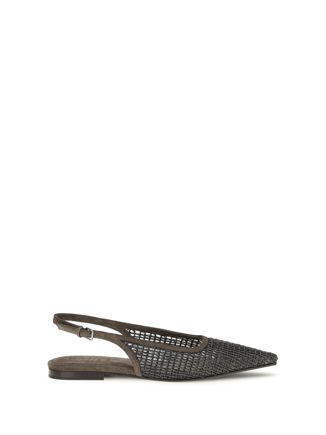 BRUNELLO CUCINELLI 36 pointed slingback ballerinas
